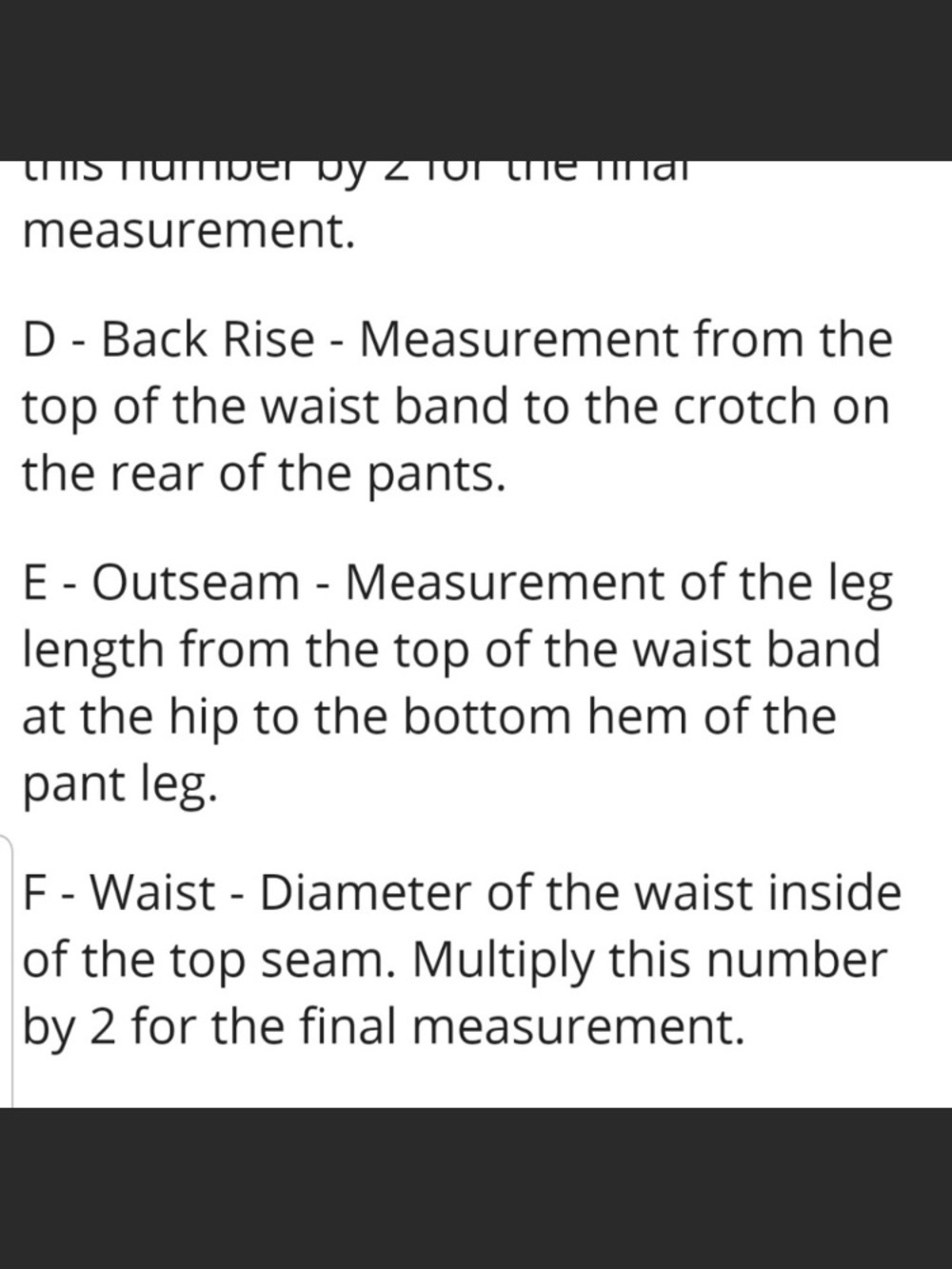 👖JEANS SIZE CHARTS👖 - Picture 6 of 16